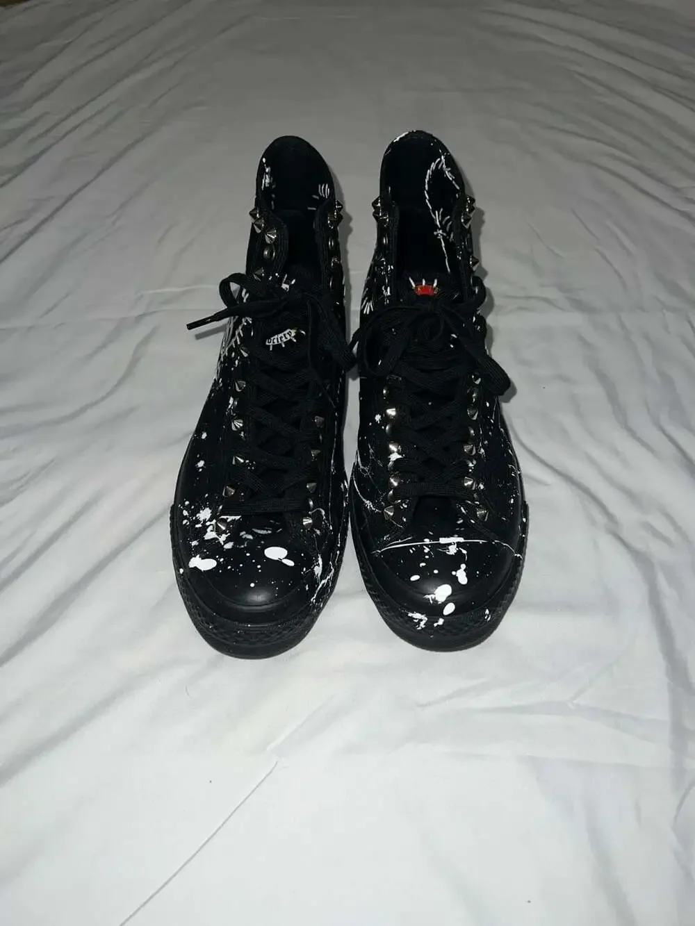 Custom Black Label Society Zakk Sabbath Studded Paint Splatter  Size 12 - Picture 4 of 10